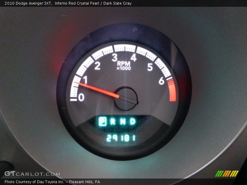 Inferno Red Crystal Pearl / Dark Slate Gray 2010 Dodge Avenger SXT