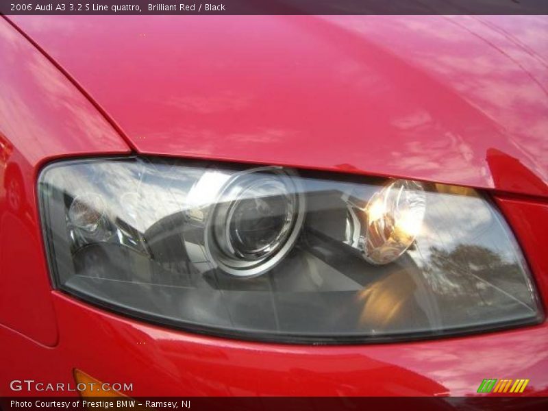 Brilliant Red / Black 2006 Audi A3 3.2 S Line quattro