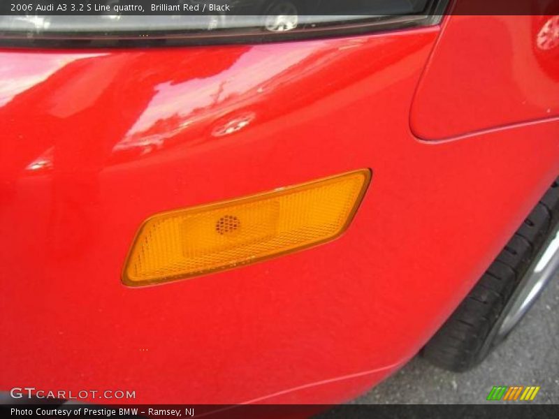 Brilliant Red / Black 2006 Audi A3 3.2 S Line quattro