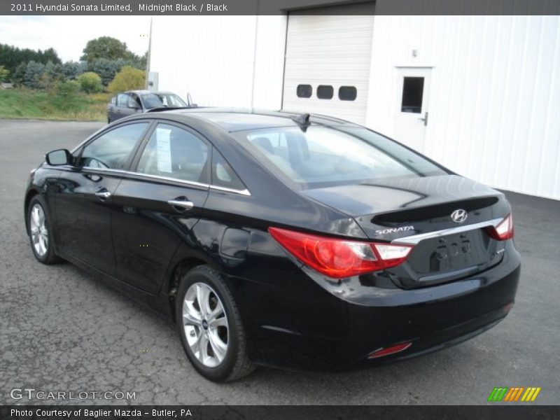 Midnight Black / Black 2011 Hyundai Sonata Limited