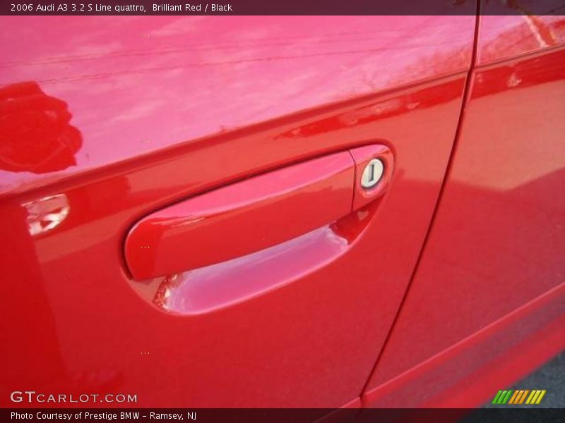 Brilliant Red / Black 2006 Audi A3 3.2 S Line quattro