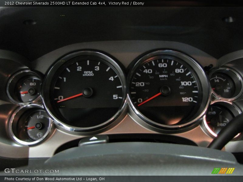 Victory Red / Ebony 2012 Chevrolet Silverado 2500HD LT Extended Cab 4x4