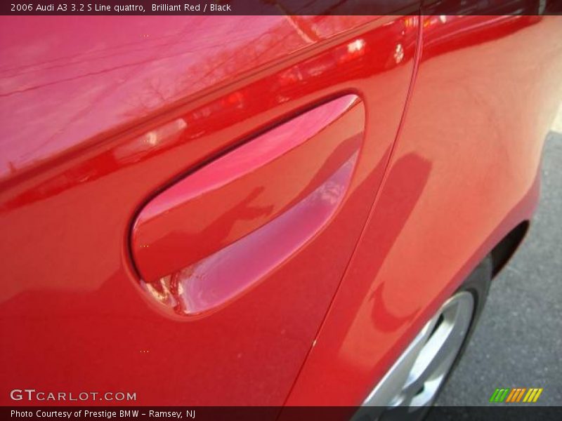 Brilliant Red / Black 2006 Audi A3 3.2 S Line quattro