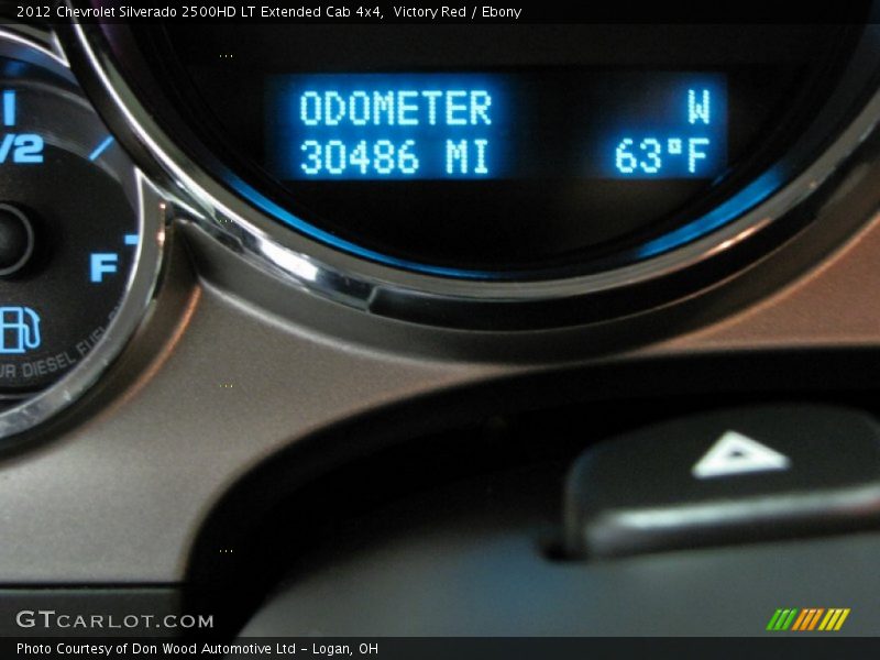 Victory Red / Ebony 2012 Chevrolet Silverado 2500HD LT Extended Cab 4x4