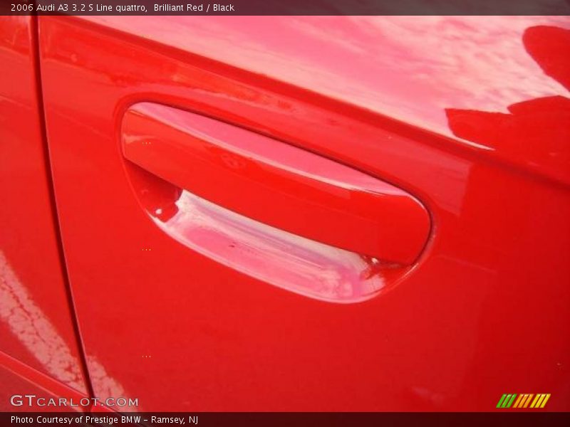 Brilliant Red / Black 2006 Audi A3 3.2 S Line quattro