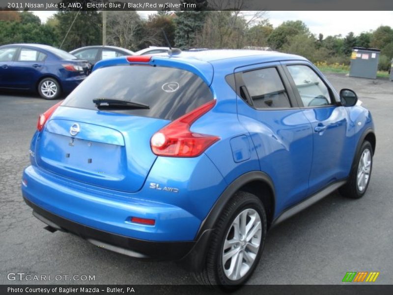 Electric Blue / Black/Red w/Silver Trim 2011 Nissan Juke SL AWD