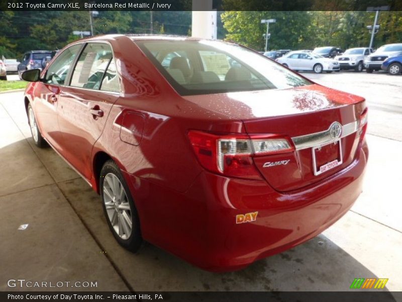 Barcelona Red Metallic / Ivory 2012 Toyota Camry XLE