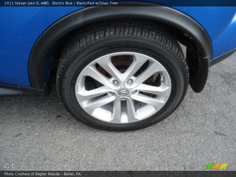 Electric Blue / Black/Red w/Silver Trim 2011 Nissan Juke SL AWD