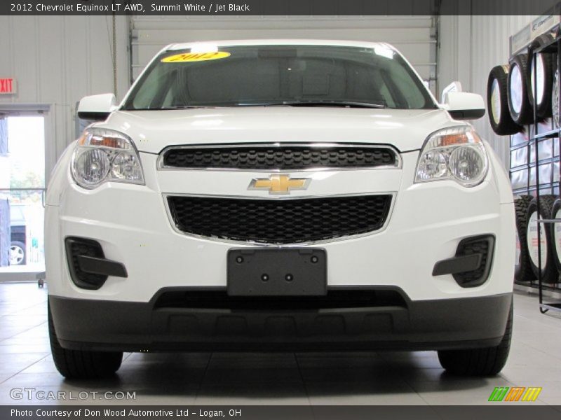 Summit White / Jet Black 2012 Chevrolet Equinox LT AWD