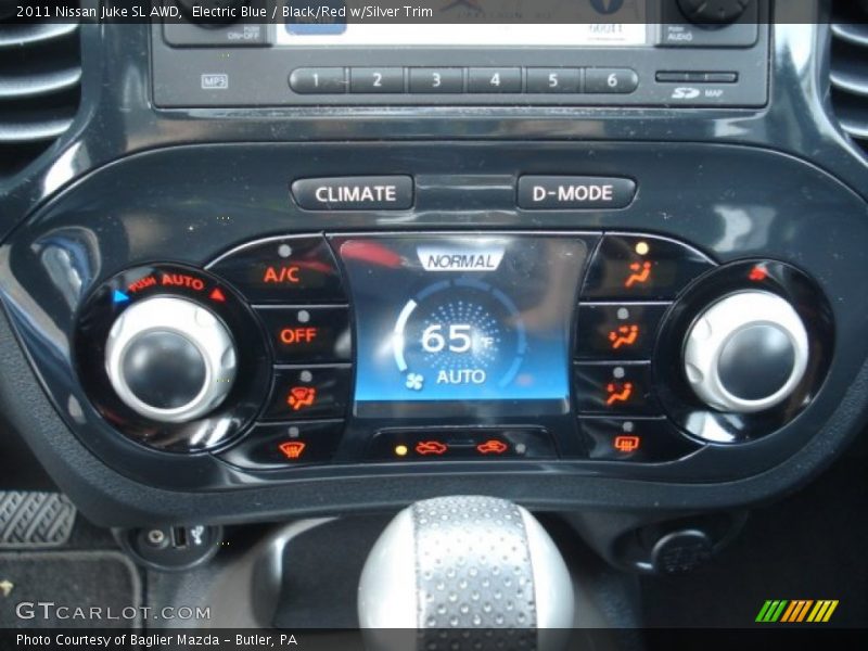 Electric Blue / Black/Red w/Silver Trim 2011 Nissan Juke SL AWD