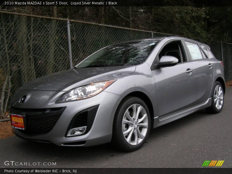 Liquid Silver Metallic / Black 2010 Mazda MAZDA3 s Sport 5 Door
