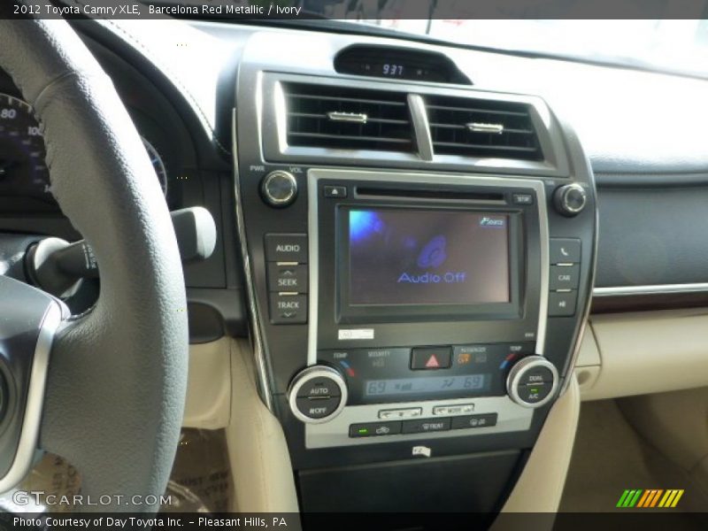 Barcelona Red Metallic / Ivory 2012 Toyota Camry XLE