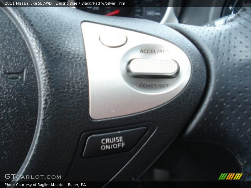 Electric Blue / Black/Red w/Silver Trim 2011 Nissan Juke SL AWD