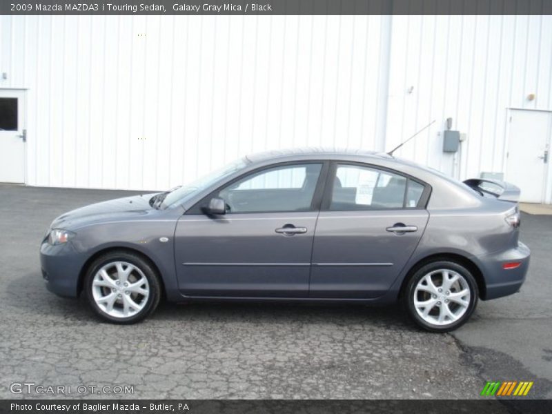 Galaxy Gray Mica / Black 2009 Mazda MAZDA3 i Touring Sedan