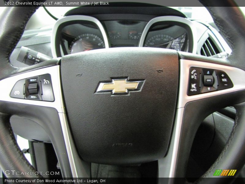 Summit White / Jet Black 2012 Chevrolet Equinox LT AWD