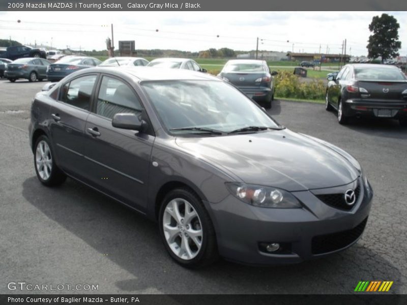 Galaxy Gray Mica / Black 2009 Mazda MAZDA3 i Touring Sedan