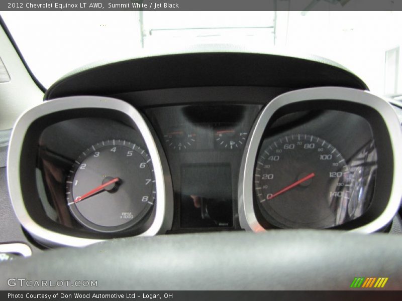 Summit White / Jet Black 2012 Chevrolet Equinox LT AWD