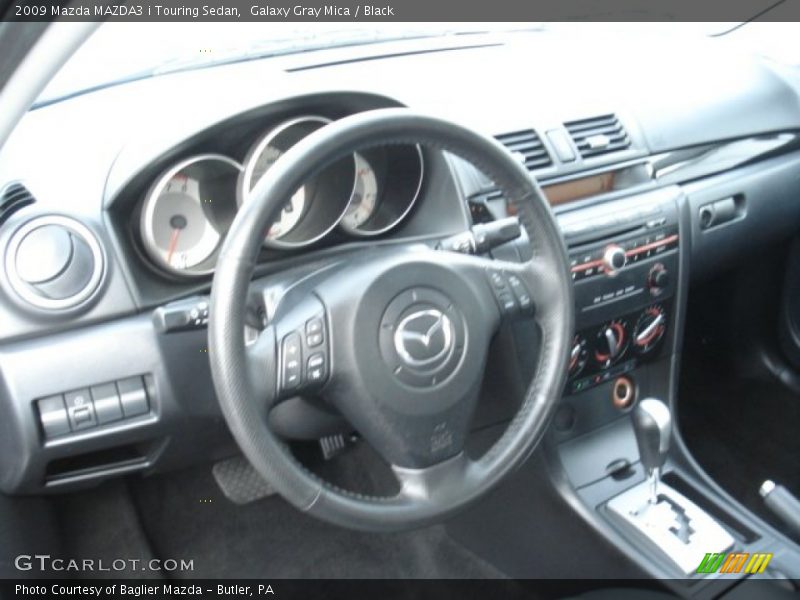 Galaxy Gray Mica / Black 2009 Mazda MAZDA3 i Touring Sedan