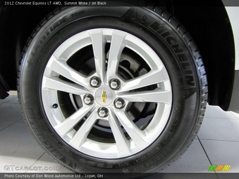 Summit White / Jet Black 2012 Chevrolet Equinox LT AWD