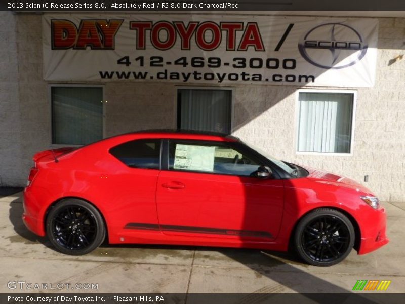 Absolutely Red / RS 8.0 Dark Charcoal/Red 2013 Scion tC Release Series 8.0