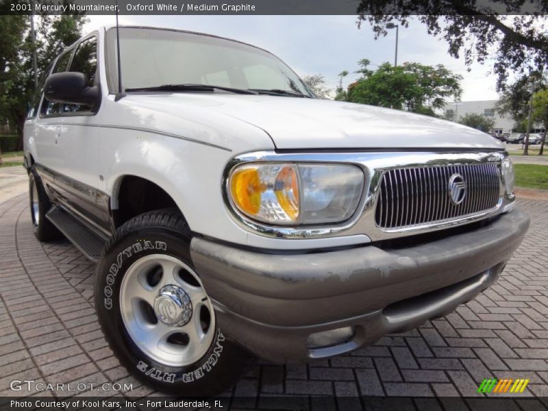 Oxford White / Medium Graphite 2001 Mercury Mountaineer