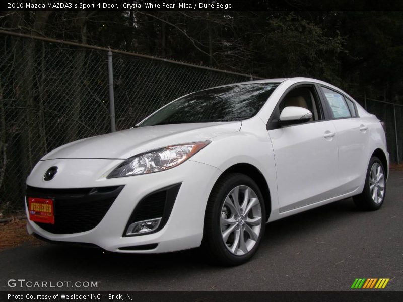 Crystal White Pearl Mica / Dune Beige 2010 Mazda MAZDA3 s Sport 4 Door