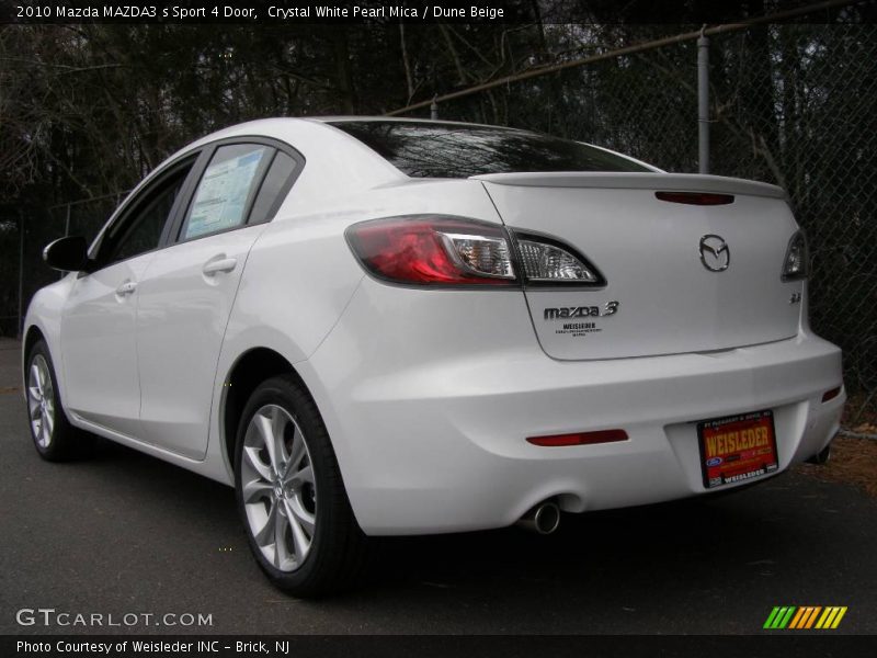 Crystal White Pearl Mica / Dune Beige 2010 Mazda MAZDA3 s Sport 4 Door