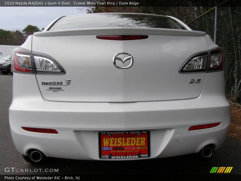 Crystal White Pearl Mica / Dune Beige 2010 Mazda MAZDA3 s Sport 4 Door