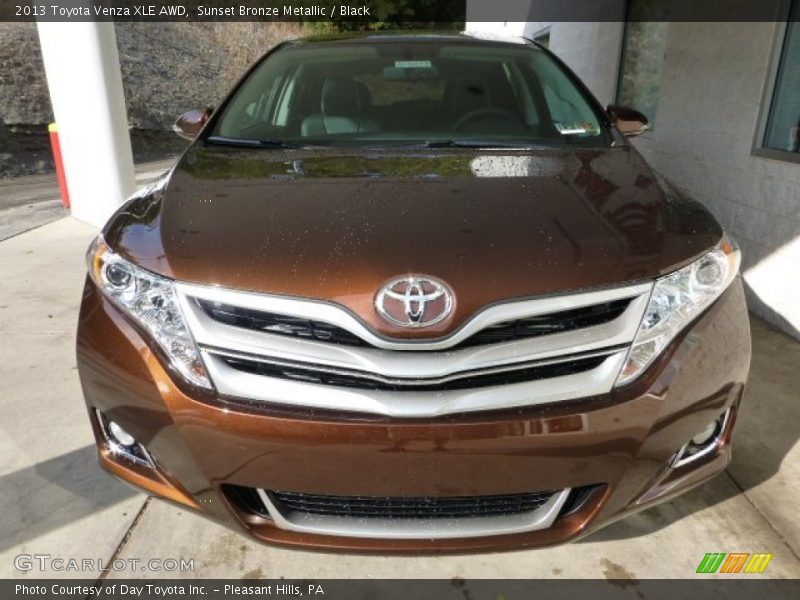 Sunset Bronze Metallic / Black 2013 Toyota Venza XLE AWD