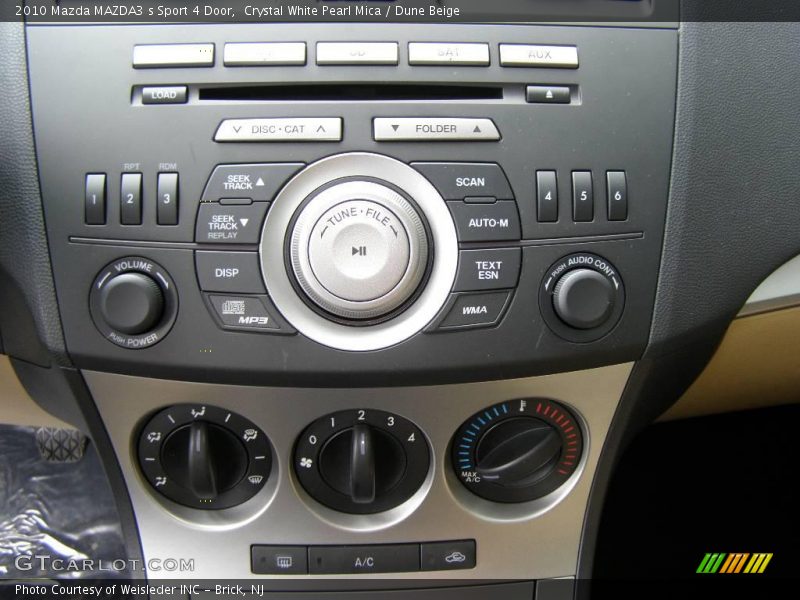 Crystal White Pearl Mica / Dune Beige 2010 Mazda MAZDA3 s Sport 4 Door