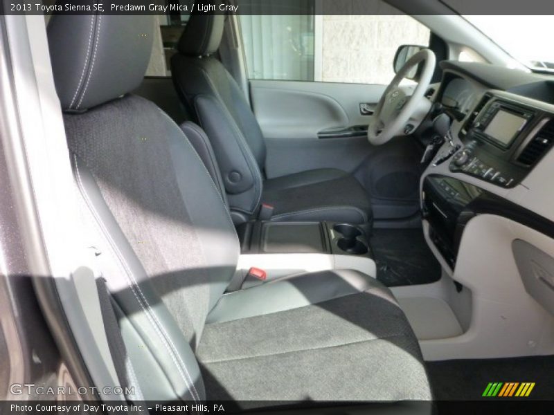 Predawn Gray Mica / Light Gray 2013 Toyota Sienna SE