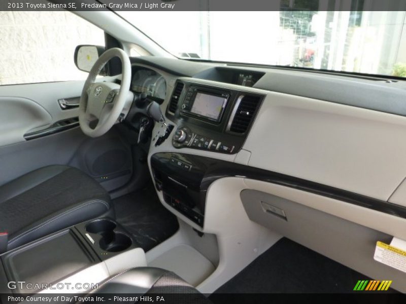 Predawn Gray Mica / Light Gray 2013 Toyota Sienna SE