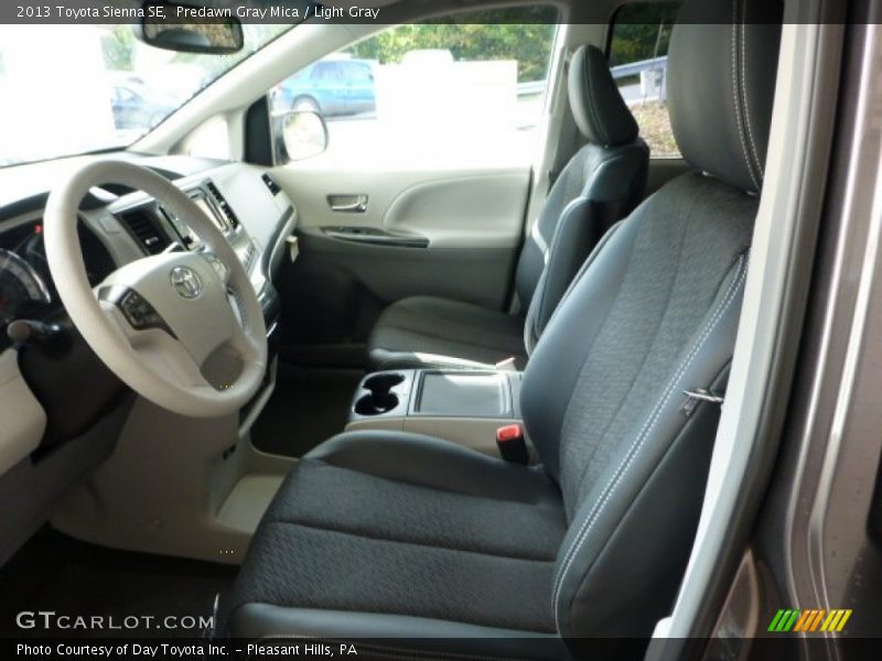 Predawn Gray Mica / Light Gray 2013 Toyota Sienna SE