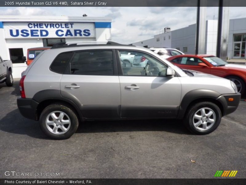 Sahara Silver / Gray 2005 Hyundai Tucson GLS V6 4WD