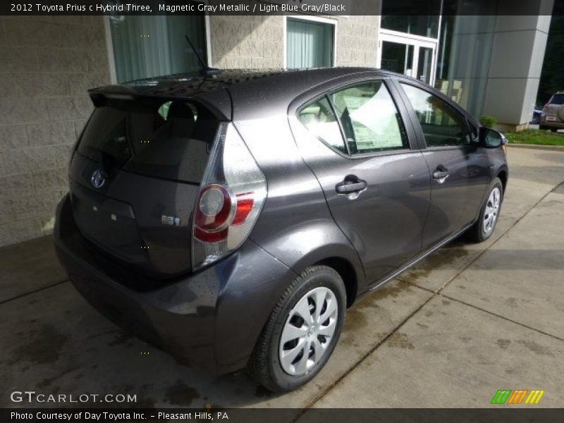 Magnetic Gray Metallic / Light Blue Gray/Black 2012 Toyota Prius c Hybrid Three