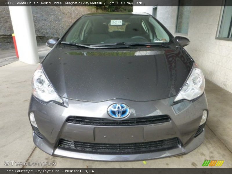 Magnetic Gray Metallic / Light Blue Gray/Black 2012 Toyota Prius c Hybrid Three