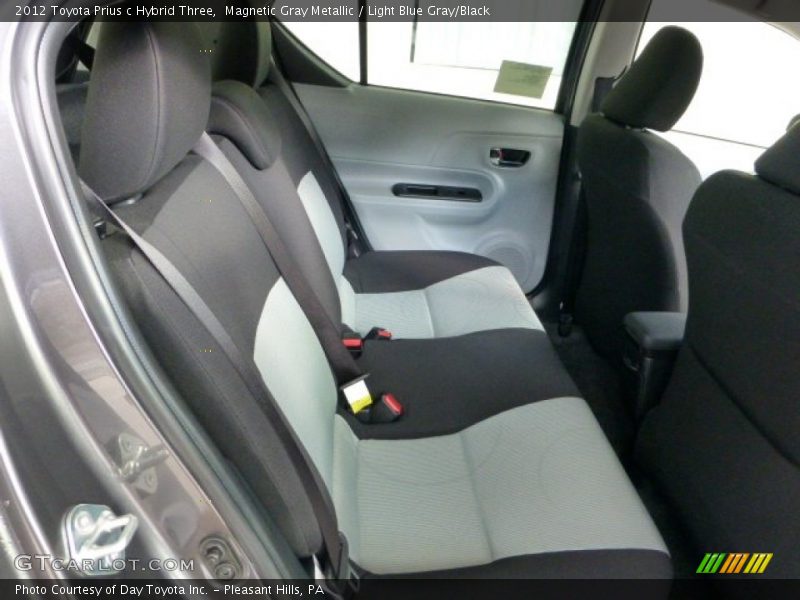 Magnetic Gray Metallic / Light Blue Gray/Black 2012 Toyota Prius c Hybrid Three