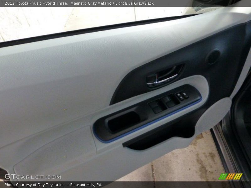 Magnetic Gray Metallic / Light Blue Gray/Black 2012 Toyota Prius c Hybrid Three