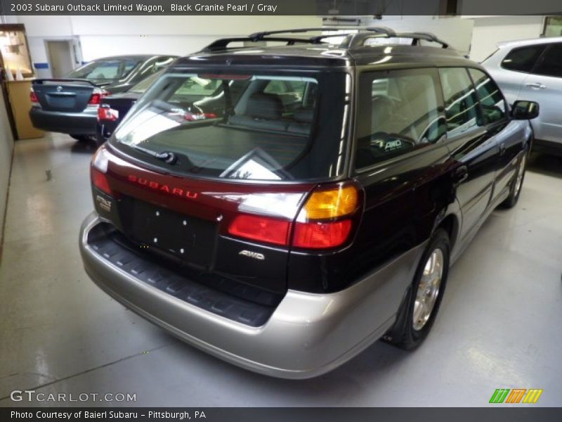 Black Granite Pearl / Gray 2003 Subaru Outback Limited Wagon