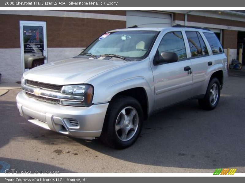 Silverstone Metallic / Ebony 2008 Chevrolet TrailBlazer LS 4x4