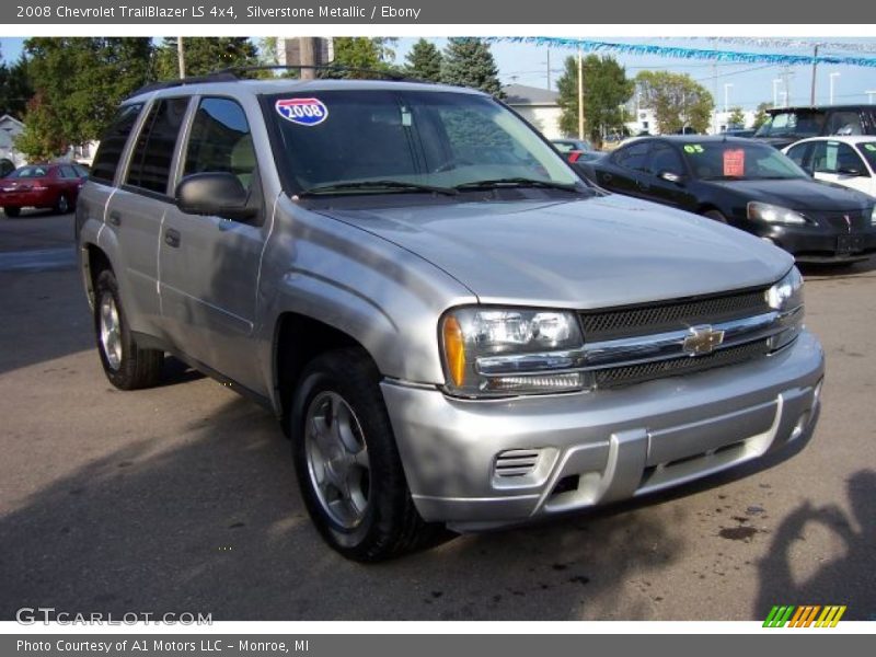 Silverstone Metallic / Ebony 2008 Chevrolet TrailBlazer LS 4x4