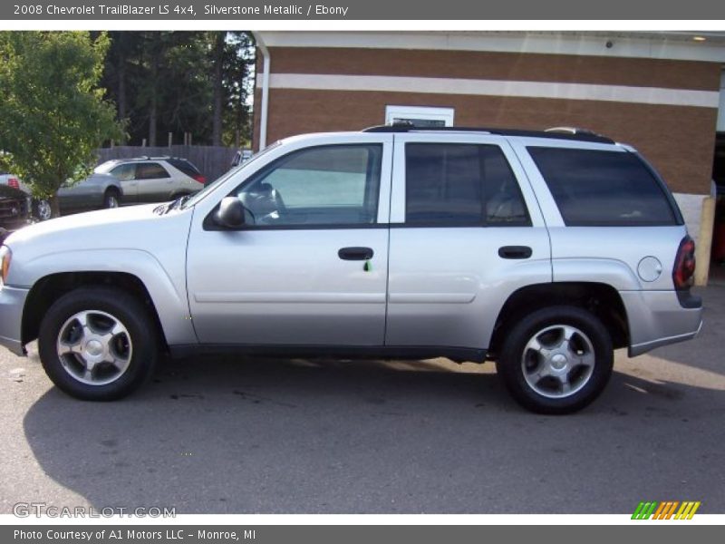 Silverstone Metallic / Ebony 2008 Chevrolet TrailBlazer LS 4x4