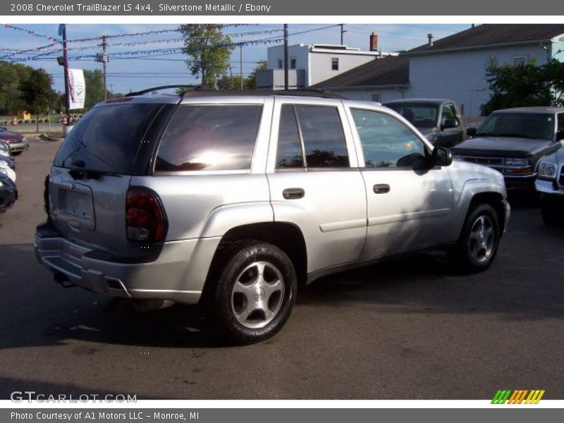 Silverstone Metallic / Ebony 2008 Chevrolet TrailBlazer LS 4x4
