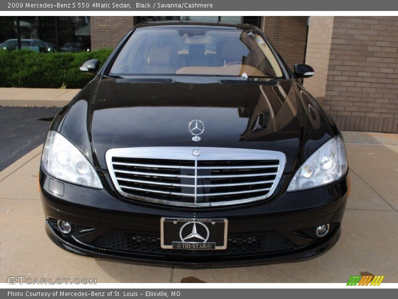 Black / Savanna/Cashmere 2009 Mercedes-Benz S 550 4Matic Sedan