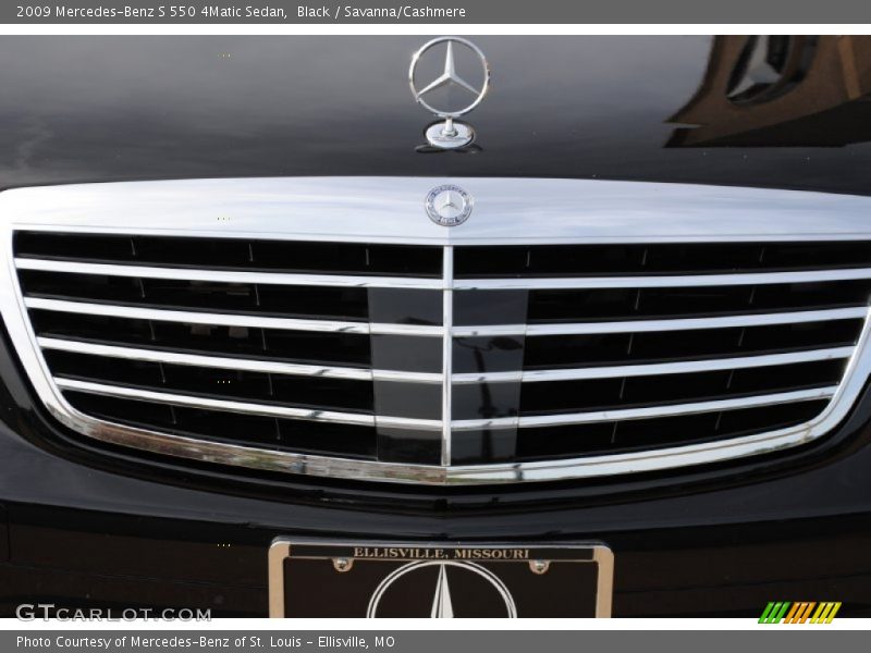 Black / Savanna/Cashmere 2009 Mercedes-Benz S 550 4Matic Sedan
