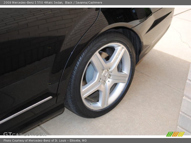 Black / Savanna/Cashmere 2009 Mercedes-Benz S 550 4Matic Sedan