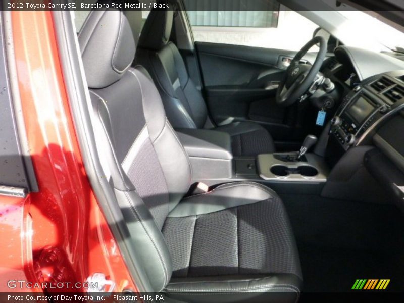 Barcelona Red Metallic / Black 2012 Toyota Camry SE