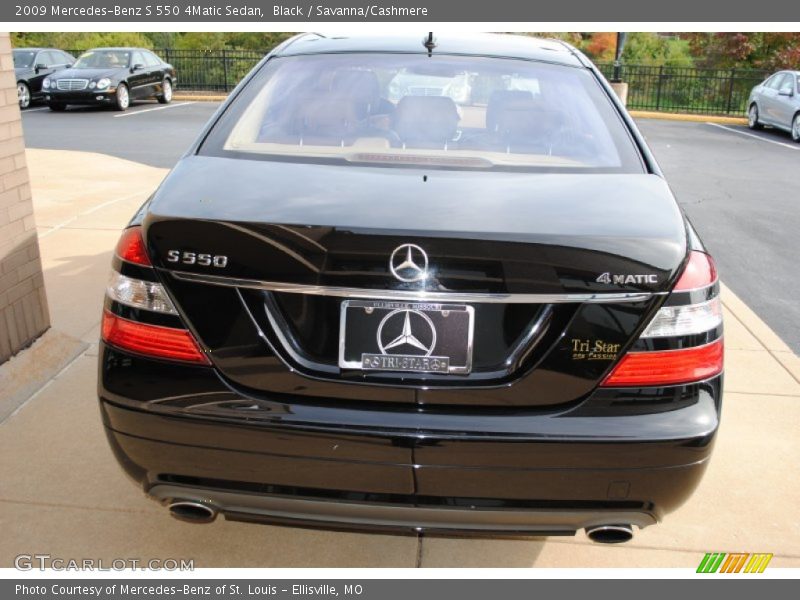 Black / Savanna/Cashmere 2009 Mercedes-Benz S 550 4Matic Sedan