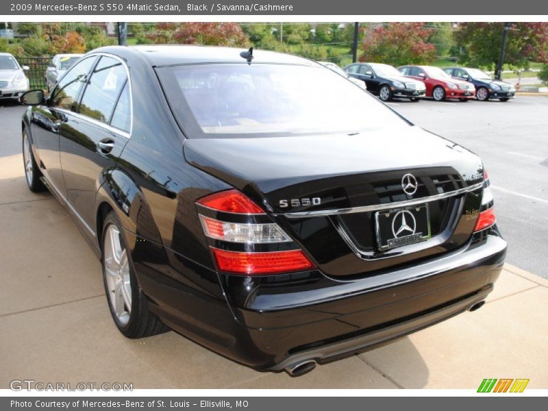 Black / Savanna/Cashmere 2009 Mercedes-Benz S 550 4Matic Sedan