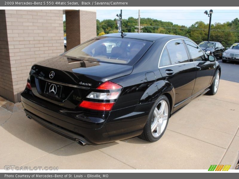 Black / Savanna/Cashmere 2009 Mercedes-Benz S 550 4Matic Sedan